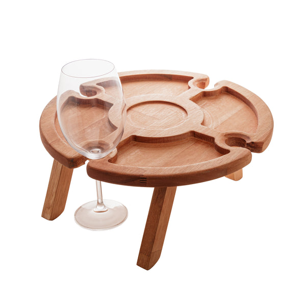 Liptus Collection Wooden Serving Platter with holder for cups 37x16cm