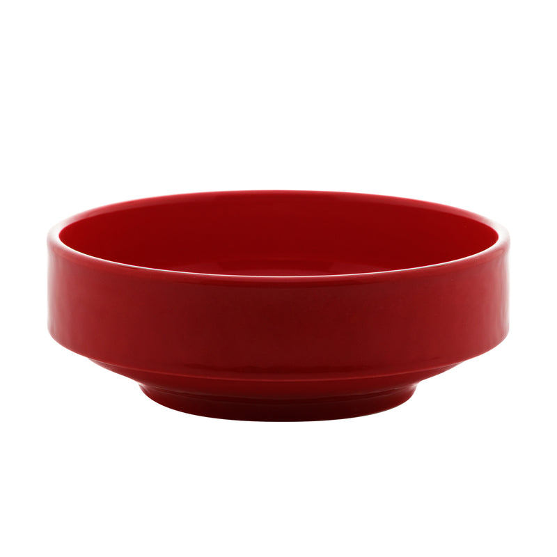 Vadim Collection Red Ceramic Bowls 16x6cm Set of 4