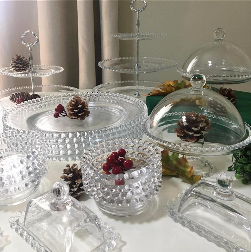 Pearl Collection Crystal Bowls 14x8cm Set of 4