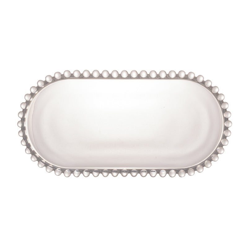 Pearl Collection Crystal Oval Serving Platter 24x12x2cm