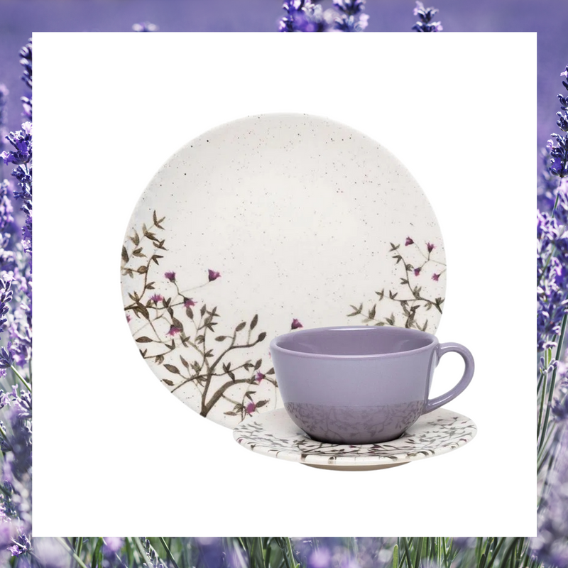 Unni Lilac 20 Pieces Dinnerware Set Service for 4