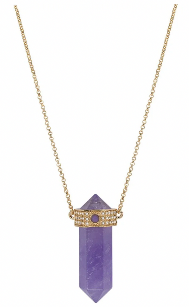 Prism Necklace Amethyst - Handmade Product