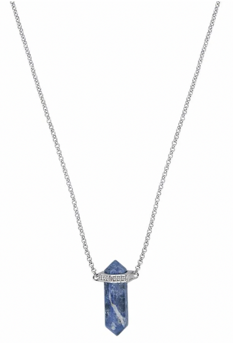 Mini Prism Necklace Sodalite - Handmade Product