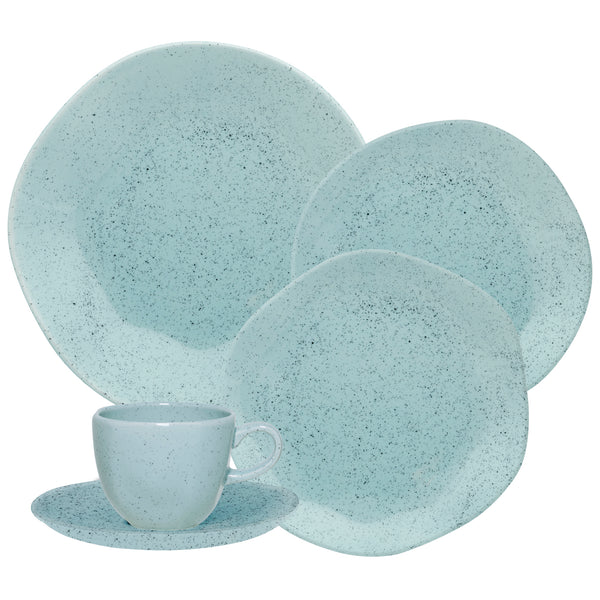 Ryo Blue Bay 20 Pieces Dinnerware Set Service for 4
